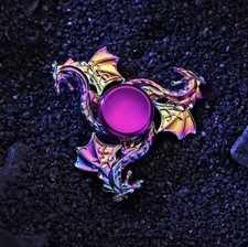 Colorful Sky Dragon Metal Fidget Spinner - Toy for Adults Durable  Quiet