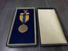 Original WW2 Cased U.S. Gov't Selective Service (Military Draft) Medal w/Bar