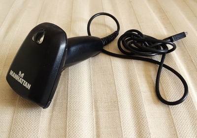 Manhattan SG 120 Barcode CCD Scanner schwarz tadellos USB Anschluss