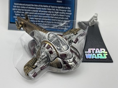 Star Clone Wars Titanium Die Cast FIRESPRAY INTERCEPTOR ship LOOSE Slave 1 ROTS