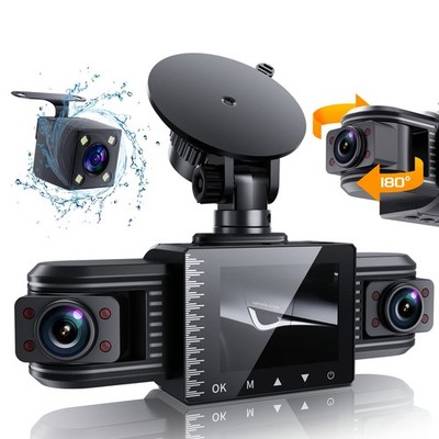 iiwey T1-pro Dash Cam Front and Rear Inside 3 Channel 1080P, T1_Pro, Black 