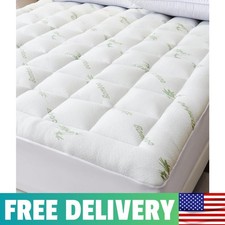 Cooling Mattress Topper Full   Extra Soft Pillow Top Mattress Pad, Breathable Vi