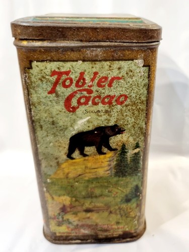 Swiss Tobler Cacao Vintage Sammlerstück Metalldose - Bild 3 von 12