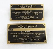 Laiton Données Plaque Station