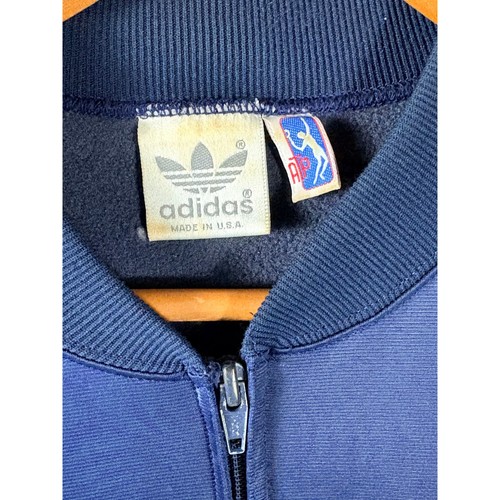 Vintage 80s Adidas ATP Track Jacket Mens Medium Navy … - Gem