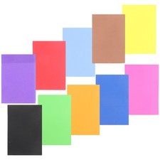 10 Sheets Colored Craft Paper Making Papers Coloured Self-adhesive Sticky