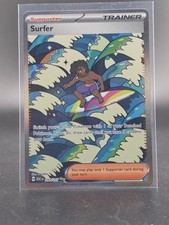 surfer pokemon card - 187/191 - Surging Sparks draw cards until you have 5 cards in your hand.You may play only 1 Supporter card during your turn. Pokemon Card Surfer 1 (Used)