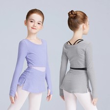 Girls Ballet Outfits Ballet Suit Sets for Girls Ballet Tops and Culottes Sets
