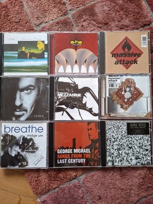 45 CD Sammlung Rock Pop George Michael Massive Attack A-ha R.E.M. Sting Etc