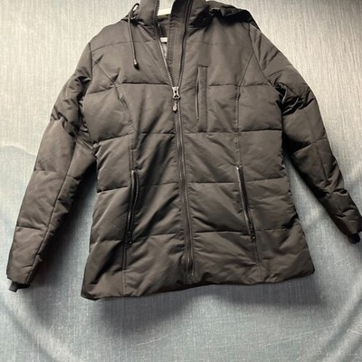 Arctic Expedition Womens Jacket Size XS Black Puffer Hooded Quilted Winter Parka
