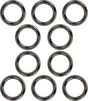 10 StüCk 25Mm Runde Karabiner,Karabiner Ring,Schwarz | Karabinerhaken Aus