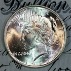* 1923-P * NEAR+ GEM BU MS PEACE SILVER DOLLAR * FROM ORIGINAL COLLECTION