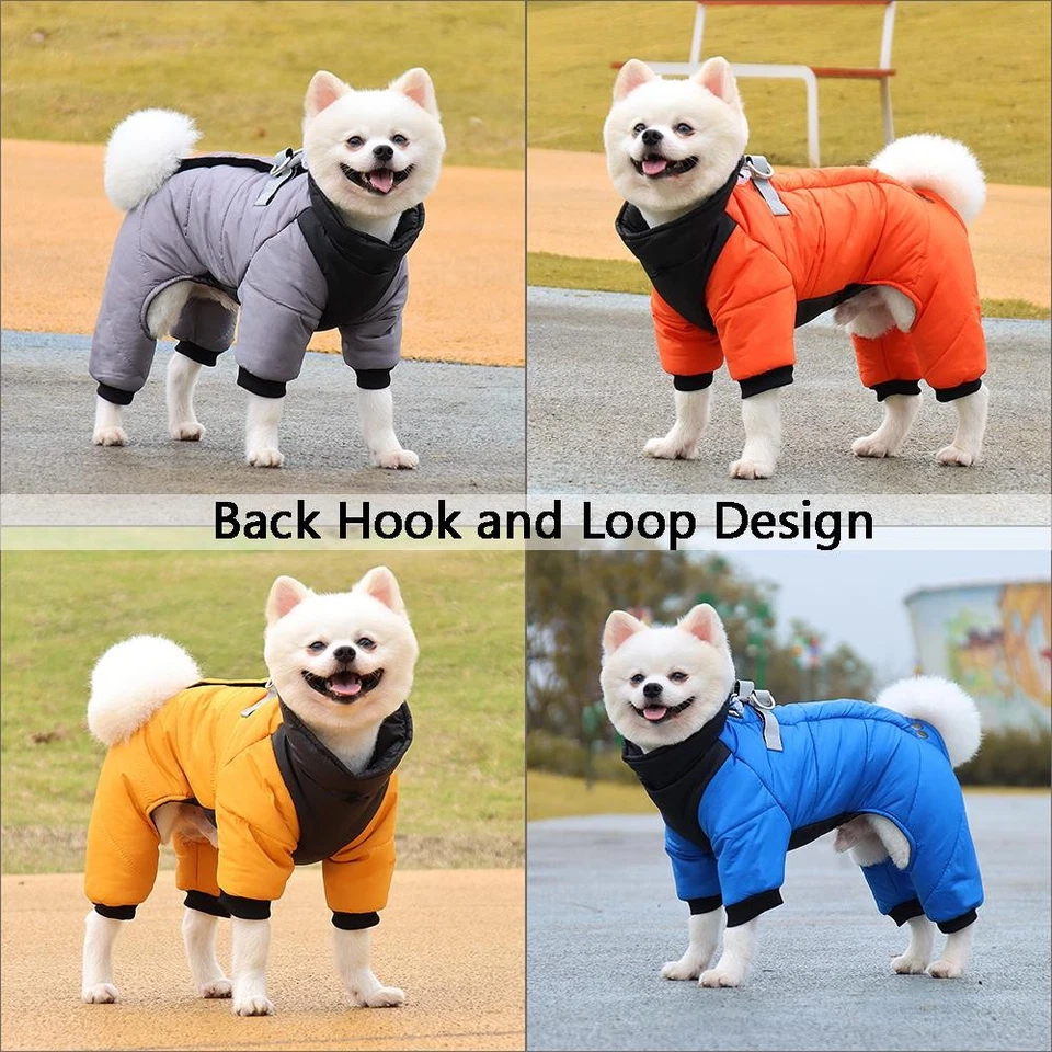 Winter Warm Waterproof Dog Jacket Thick Coat for Small & Medium Puppy Clothing - Image 2 of 4