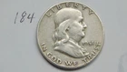FRANKLIN HALF DOLLAR, 1951-S,  90% SILVER.  ----184
