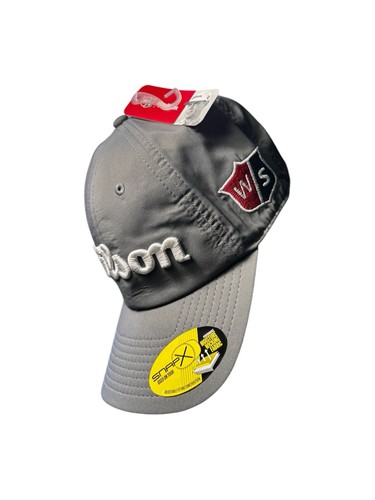 Wilson Golf Pro Tour HERREN verstellbarer Rückenriemen Mütze Kappe grau NEU EINHEITSGRÖSSE - Bild 2 von 6