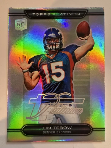 2010 Topps Platinum Tim Tebow RC #79 Rookie Variation Thick