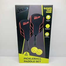 Pickleball Paddle 4 Piece Set With Balls Indoor / Outdoor Paddle Set
