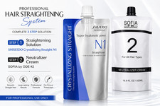 Shiseido N1 Straight Solution OR SOFIA by ODE 2 Neutralizer Cream Set 500ml