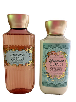 Bath & Body Works Sweetest Song Body Wash and Daily Nourishing Body Lotion New 