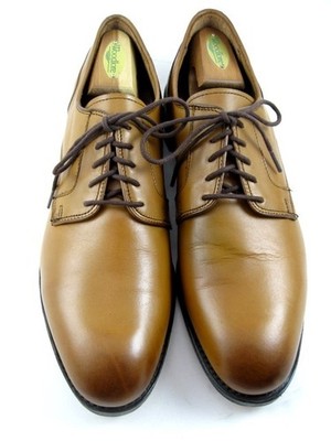 Allen Edmonds ''WINDSOR'' Plain-toe Derby 10.5 D  Walnut WORN ONCE USA (805N)