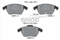 Bremsbelagsatz BremsklöTze FüR VW Golf V 1K1 5K1 Touran 1T1 1T2 1T3 5M1