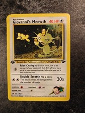 Giovanni’s Meowth 1st Edition 43/132 - Gym Challenge Pokémon on eBay
