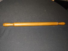 Vintage Shaker Style One Piece Wooden Rolling Pin 19 1/2" Hardwood