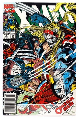 X-MEN #5  VOL 2   [9.2]   1991   Jim Lee   MARVEL NEWSSTAND   1st Printing