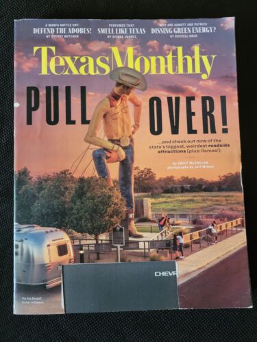 Texas Monthly Magazine, October 2022, Roadside Attractions, Green Energy, Marfa