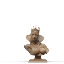 Evil Queen Bust resin scale model kit unpainted 3d print