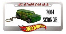 HOT WHEELS 2004 GREEN SCION XB 1/64 SCALE CUSTOM KEY CHAIN GREAT GIFT🔥🔥