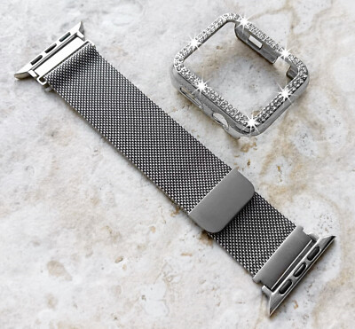 Stainless Steel Apple Watch Milanese Loop Silver Milanese Band