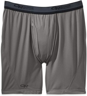 Outdoor Research Echo Boxer Briefs Pewter/Charcoal Men's Size S L56203