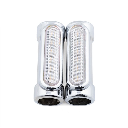 1.25'' 32mm Highway Engine Guard Crash Bar LED Turn Signal DRL Light For Harley - Picture 8 of 13