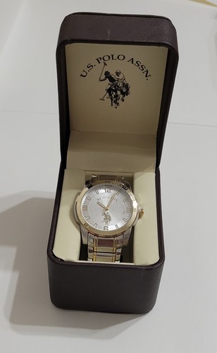US Polo Assn. Watch Silver and Gold Toned Stainless Steel .. Casual design - Imagen 2 de 5