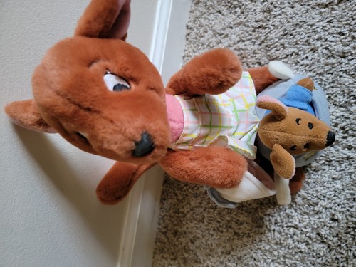 Winnie The Pooh Kanga Kangaroo & Baby Roo Teatime Disney Store Tag Plush Doll - Picture 13 of 18