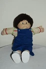 VINTAGE X. ROBERT CABBAGE PATCH 1986 BOY DOLL BROWN EYES clothing RETRO FUN