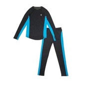 BOY'S CLIMATESMART ACTIVE BASELAYER COMFORTECH POLY 2-PC SET BLACK Free Shipping