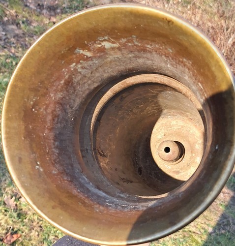 Trench Art Brass Vase Shell 1944 - Picture 7 of 8