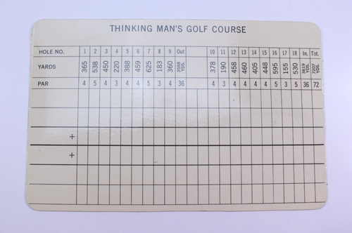 VTG 1966 Thinking Man's Golf Board Game COMPLETE Sports Strategy 18 Holes 3M EUC - Picture 4 of 12
