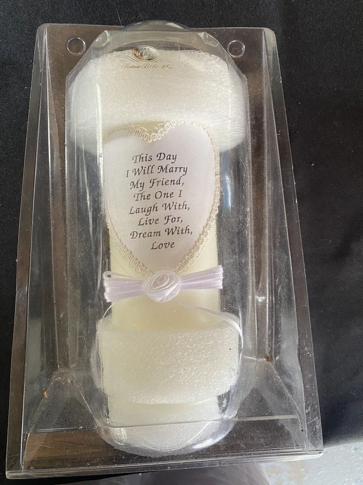 Este día me casaré... vela para boda. Usado como decoración, nunca encendido Foto 4 de 4