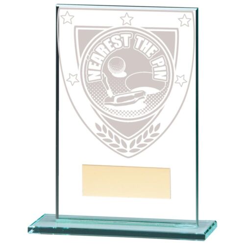 Millennium Golf Jade Glass Award Trophy 6 Sizes Free Engraving CR20379 - Picture 1 of 27