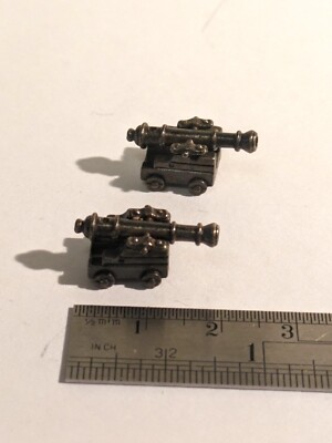 Ship Model Fittings Parts 2 Dark  Brass  Cannon & carriage 20mm