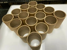 16 pcs Heavy Duty 1/4 Thick Cardboard Art Tubes  5" x 3 3/8" OD SPEAKER PORTS