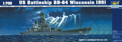 Trumpeter 05706 - 1:700 Schlachtschiff USS Wisconsin BB-64 1991 - Neu