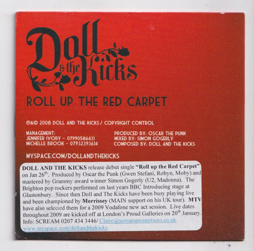 LI368) Doll & The Kicks, Roll Up The Red Carpet - 2008 DJ CD | eBay UK