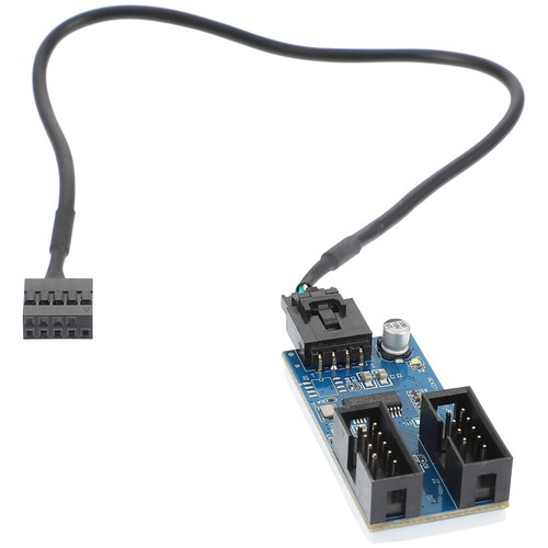 Convertitore Hub USB2.0 Per Moltiplicatore Di Porte Adattatore Estensione - Photo 8/12