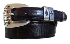 AL BERES 1  LAS VEGAS ACES 4 PC BUCKLE SET IN .925 STERLING SILVER USA AB115S