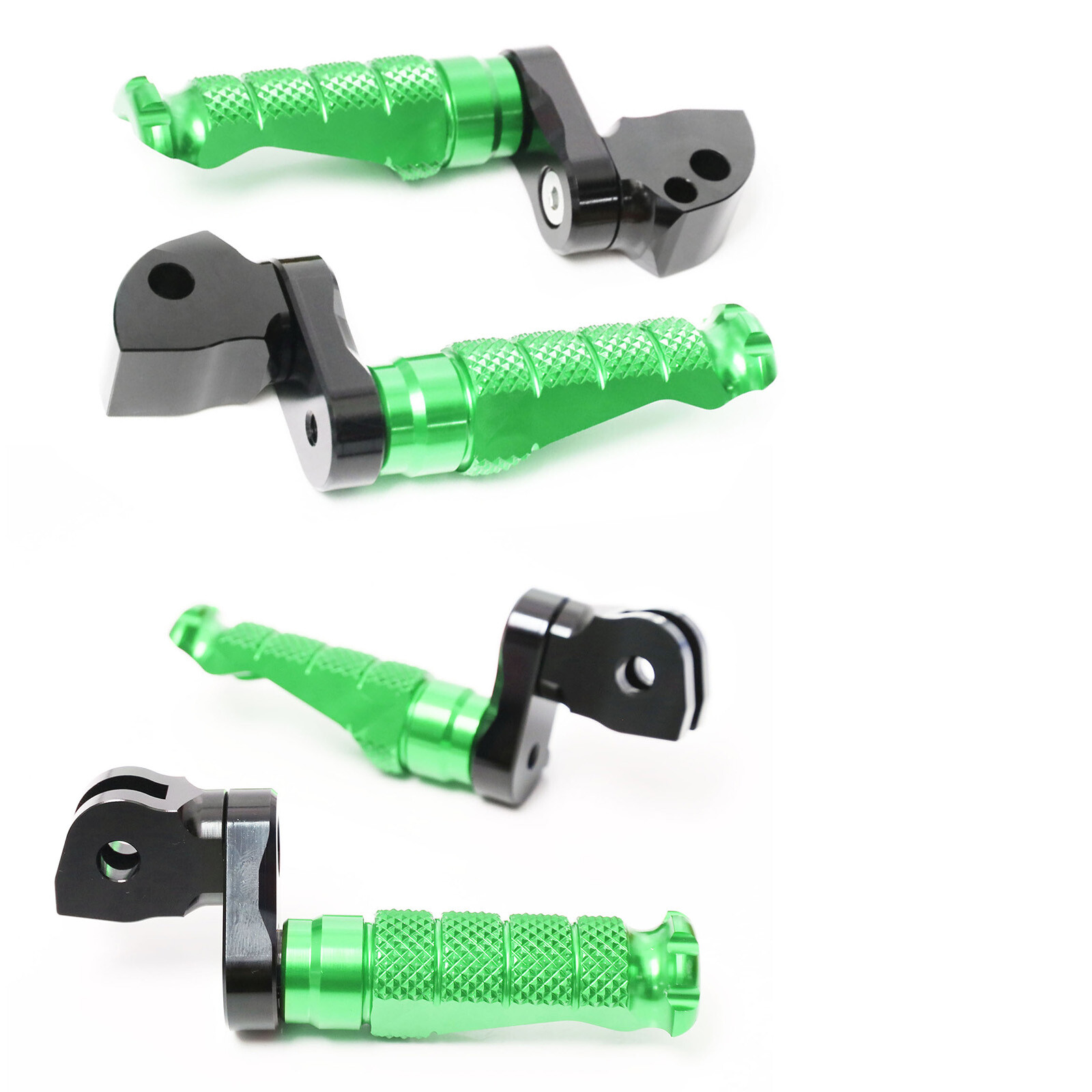 25mm Riser Green RFIGHT Front Rear Foot Pegs For Z650 17 18 19 20 21 22 23 eBay