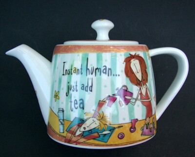 REDUZIERT: Johnson Brothers Born to Shop Instant Human Just Add Tea 1,75pt Teekanne